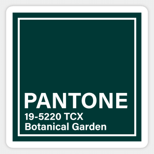 pantone 19-5220 TCX Botanical Garden Sticker